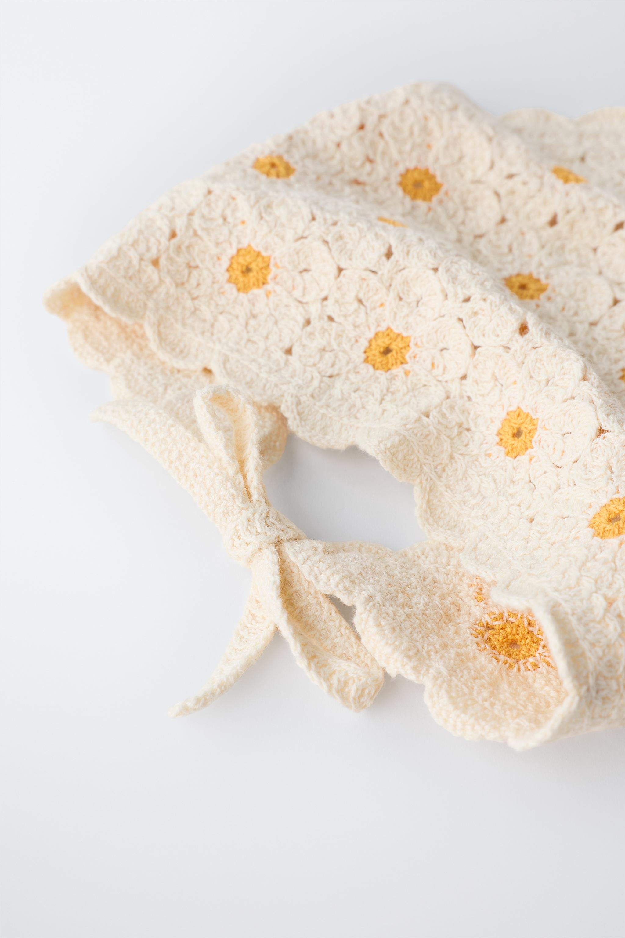 BANDANA EN MAILLE MARGUERITES